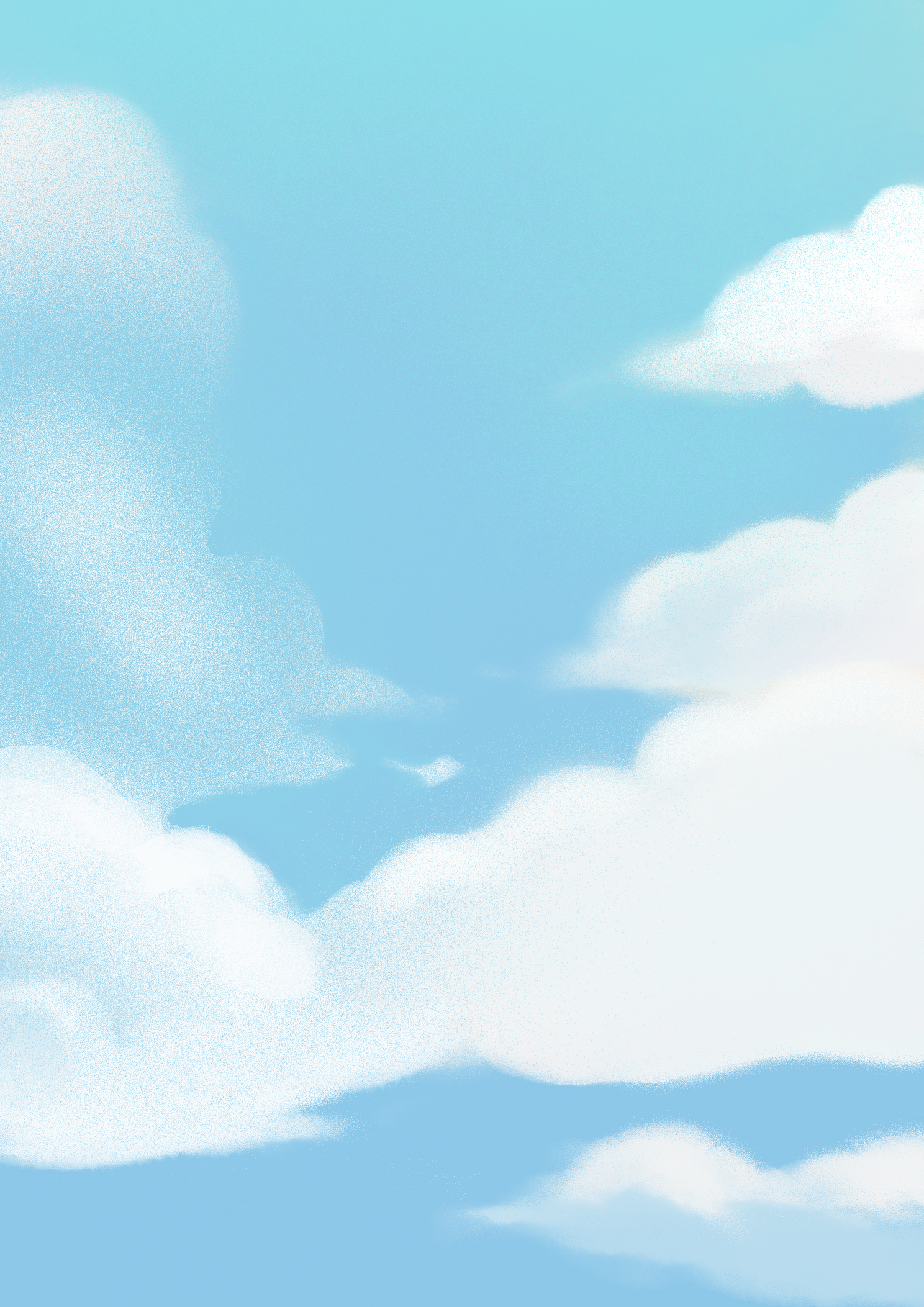 青年节演讲比赛完整插画-天空